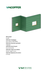 Cahier de charges Joint debout bardage sur voliges aérées pose horizontale - VMCOPPER Green